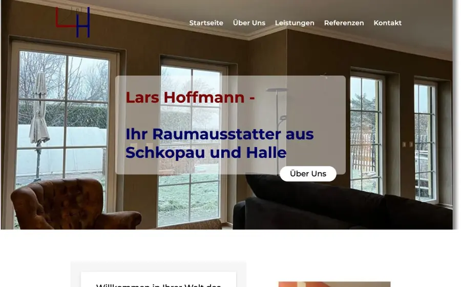 Die Website für Raumausstattung Lars Hoffmann